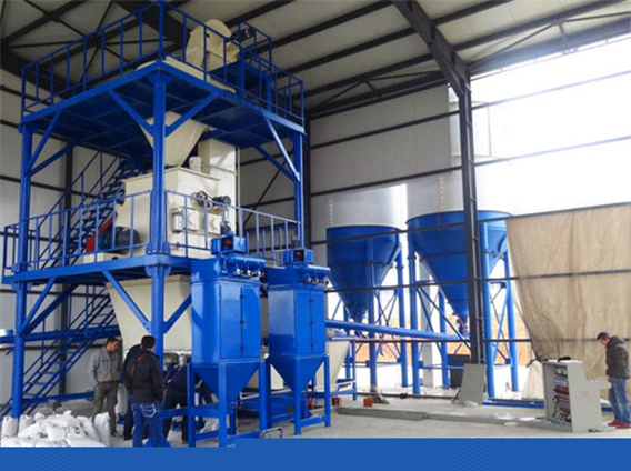 dry mortar plant machine