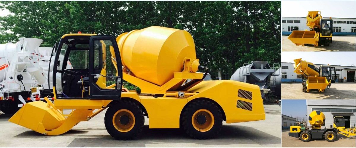 self-loading concrete mixer specifications
