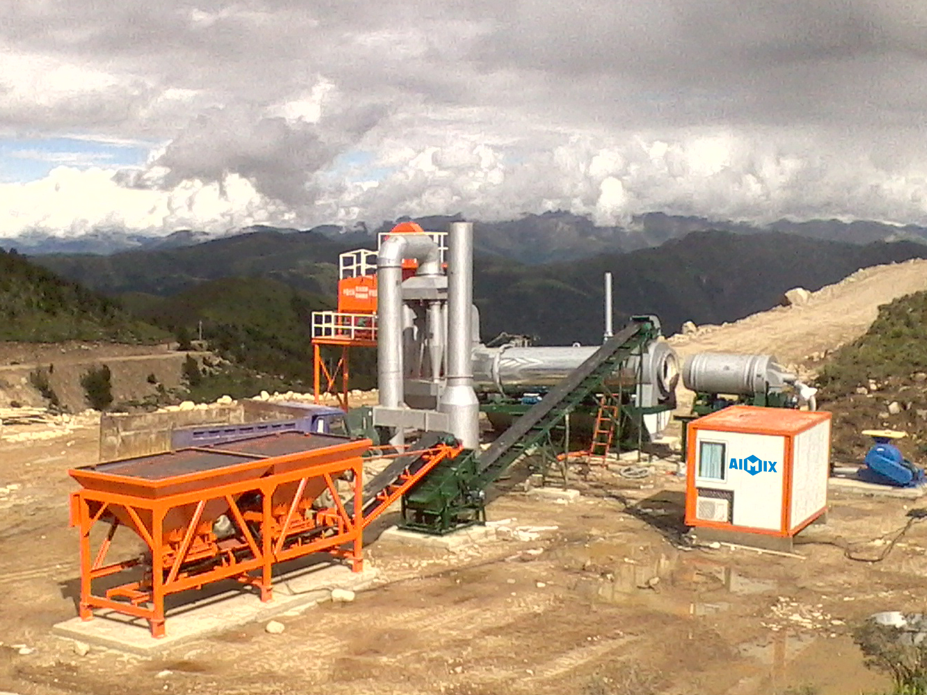 Mobile Continuous Asphalt Mixing Plant