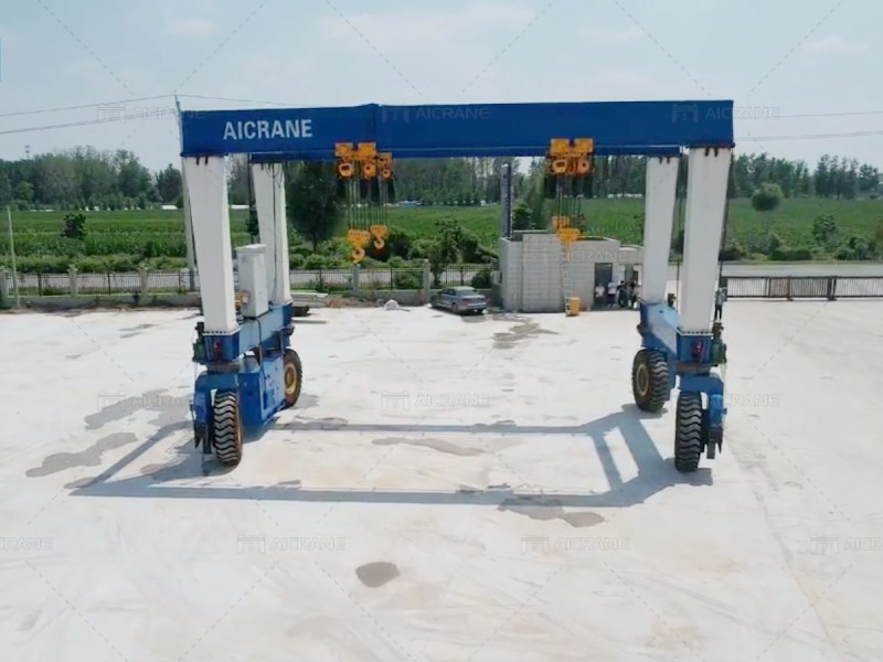 double beam rubber tyre gantry crane for Nicaragua