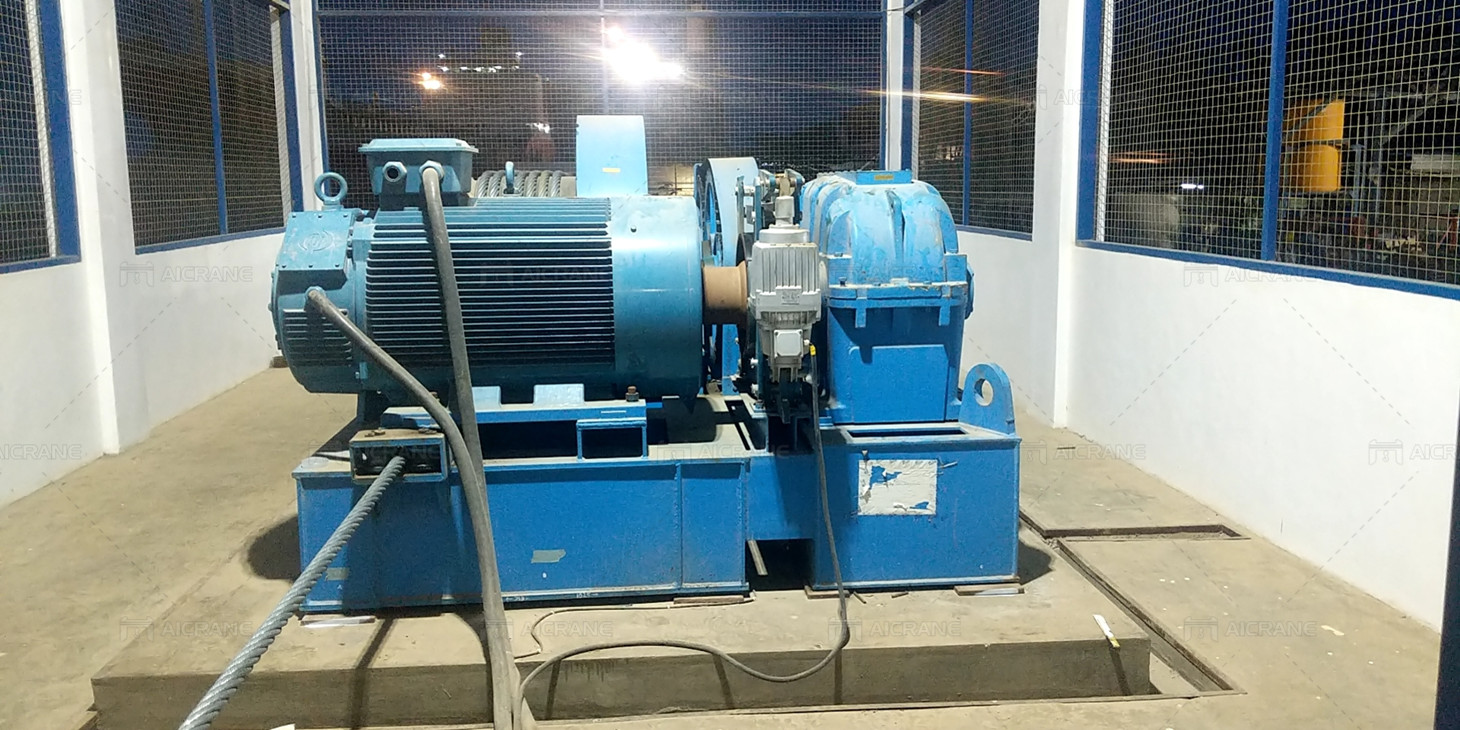 60 ton friction slipway winch in Indonesia
